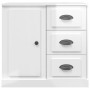 Aparador madera contrachapada blanco brillante 70x35,5x67,5 cm de vidaXL, Aparadores - Ref: Foro24-816194, Precio: 74,81 €, D...