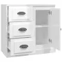 Aparador madera contrachapada blanco brillante 70x35,5x67,5 cm de vidaXL, Aparadores - Ref: Foro24-816194, Precio: 73,58 €, D...