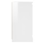 Aparador madera contrachapada blanco brillante 70x35,5x67,5 cm de vidaXL, Aparadores - Ref: Foro24-816194, Precio: 74,81 €, D...