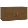 Armarios de pared 2 uds madera pino marrón miel 60x30x30 cm en Estanterías | Comprar online en Foru.es