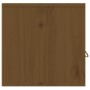 Armarios de pared 2 uds madera pino marrón miel 60x30x30 cm en Estanterías | Comprar online en Foru.es