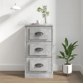 Concrete gray plywood sideboard 36x35.5x67.5 cm by vidaXL, Sideboards - Ref: Foro24-816220, Price: 61,96 €, Discount: %
