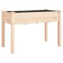 Jardinera con forro interior madera maciza abeto 118x59x76 cm de vidaXL, Maceteros y jardineras - Ref: Foro24-364233, Precio:...