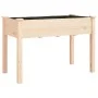 Jardinera con forro interior madera maciza abeto 118x59x76 cm de vidaXL, Maceteros y jardineras - Ref: Foro24-364233, Precio:...