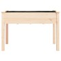 Jardinera con forro interior madera maciza abeto 118x59x76 cm de vidaXL, Maceteros y jardineras - Ref: Foro24-364233, Precio:...