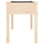 Jardinera con forro interior madera maciza abeto 118x59x76 cm de vidaXL, Maceteros y jardineras - Ref: Foro24-364233, Precio:...