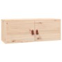 Armarios de pared 2 uds madera maciza de pino 80x30x30 cm en Estanterías | Comprar online en Foru.es