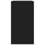 Armario de maquillaje madera contrachapada negro 80x40x75 cm de vidaXL, Taquillas y armarios de almacenamiento - Ref: Foro24-...