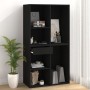 Armario de maquillaje madera contrachapada negro 80x40x75 cm de vidaXL, Taquillas y armarios de almacenamiento - Ref: Foro24-...