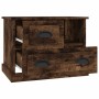 Mesita de noche color roble ahumado 60x39x45 cm de vidaXL, Mesitas de noche - Ref: Foro24-816365, Precio: 58,79 €, Descuento: %