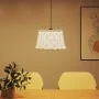 Pantalla para lámpara de techo mimbre blanco Ø45x28 cm de vidaXL, Pantallas para lámparas - Ref: Foro24-364370, Precio: 40,06...