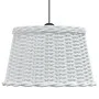 Pantalla para lámpara de techo mimbre blanco Ø45x28 cm de vidaXL, Pantallas para lámparas - Ref: Foro24-364370, Precio: 40,06...