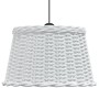 Pantalla para lámpara de techo mimbre blanco Ø45x28 cm de vidaXL, Pantallas para lámparas - Ref: Foro24-364370, Precio: 40,58...