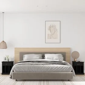 Bedside tables 2 units black 43x36x50 cm by vidaXL, Nightstands - Ref: Foro24-816347, Price: 74,49 €, Discount: %