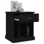 Mesitas de noche 2 unidades negro 43x36x50 cm de vidaXL, Mesitas de noche - Ref: Foro24-816347, Precio: 75,31 €, Descuento: %