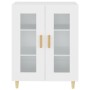 Aparador de madera de ingeniería blanco 69,5x34x90 cm de vidaXL, Aparadores - Ref: Foro24-812114, Precio: 81,22 €, Descuento: %