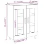 Weißes Sideboard aus Holzwerkstoff, 69,5 x 34 x 90 cm von vidaXL, Sideboards - Ref: Foro24-812114, Preis: 80,28 €, Rabatt: %