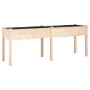 Jardinera con forro interior madera maciza abeto 203x53x76 cm de vidaXL, Maceteros y jardineras - Ref: Foro24-364239, Precio:...
