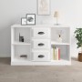 Aparador madera contrachapada blanco brillo 104,5x35,5x67,5 cm de vidaXL, Aparadores - Ref: Foro24-816234, Precio: 97,08 €, D...