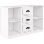 Aparador madera contrachapada blanco brillo 104,5x35,5x67,5 cm de vidaXL, Aparadores - Ref: Foro24-816234, Precio: 97,08 €, D...