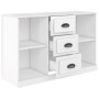 Aparador madera contrachapada blanco brillo 104,5x35,5x67,5 cm de vidaXL, Aparadores - Ref: Foro24-816234, Precio: 97,08 €, D...