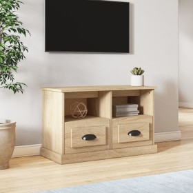 Mueble para TV madera contrachapada roble Sonoma 80x35x50 cm de vidaXL, Muebles TV - Ref: Foro24-816283, Precio: 63,61 €, Des...