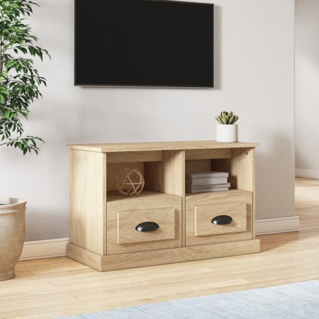 Mueble para TV madera contrachapada roble Sonoma 80x35x50 cm de vidaXL, Muebles TV - Ref: Foro24-816283, Precio: 63,61 €, Des...