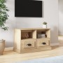 Mueble para TV madera contrachapada roble Sonoma 80x35x50 cm de vidaXL, Muebles TV - Ref: Foro24-816283, Precio: 63,61 €, Des...
