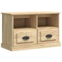 Mueble para TV madera contrachapada roble Sonoma 80x35x50 cm de vidaXL, Muebles TV - Ref: Foro24-816283, Precio: 63,61 €, Des...