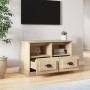 Mueble para TV madera contrachapada roble Sonoma 80x35x50 cm de vidaXL, Muebles TV - Ref: Foro24-816283, Precio: 63,61 €, Des...
