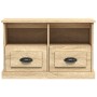Mueble para TV madera contrachapada roble Sonoma 80x35x50 cm de vidaXL, Muebles TV - Ref: Foro24-816283, Precio: 63,61 €, Des...