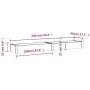 Raised planter box with brown fir wood lining 240x45x25 cm by vidaXL, Pots and planters - Ref: Foro24-364296, Price: 92,94 €,...
