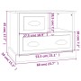 Mesita de noche gris hormigón 60x39x45 cm de vidaXL, Mesitas de noche - Ref: Foro24-816364, Precio: 57,97 €, Descuento: %
