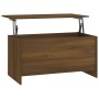 Mesa de centro madera ingeniería marrón roble 102x55,5x52,5 cm en Mesas de centro | Comprar online en Foru.es