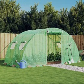 Invernadero con estructura de acero verde 8 m² 4x2x2 m de vidaXL, Invernaderos - Ref: Foro24-364081, Precio: 147,03 €, Descue...
