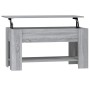 Mesa de centro madera de ingeniería gris Sonoma 101x49x52 cm en Mesas de centro | Comprar online en Foru.es