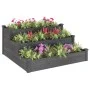 Jardinera arriate madera maciza de abeto gris 120x120x56 cm de vidaXL, Maceteros y jardineras - Ref: Foro24-364306, Precio: 1...