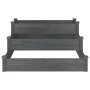 Jardinera arriate madera maciza de abeto gris 120x120x56 cm de vidaXL, Maceteros y jardineras - Ref: Foro24-364306, Precio: 1...