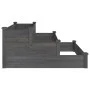 Jardinera arriate madera maciza de abeto gris 120x120x56 cm de vidaXL, Maceteros y jardineras - Ref: Foro24-364306, Precio: 1...