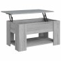 Mesa de centro madera de ingeniería gris Sonoma 79x49x41 cm en Mesas de centro | Comprar online en Foru.es