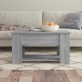 Mesa de centro madera de ingeniería gris Sonoma 79x49x41 cm en Mesas de centro | Comprar online en Foru.es