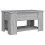 Mesa de centro madera de ingeniería gris Sonoma 79x49x41 cm en Mesas de centro | Comprar online en Foru.es