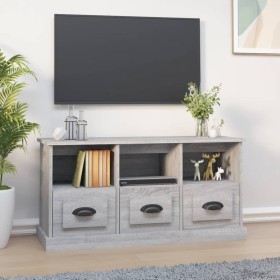 Mueble para TV madera contrachapada gris Sonoma 100x35x50 cm de vidaXL, Muebles TV - Ref: Foro24-816294, Precio: 78,18 €, Des...