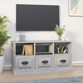 Mueble para TV madera contrachapada gris Sonoma 100x35x50 cm de vidaXL, Muebles TV - Ref: Foro24-816294, Precio: 77,26 €, Des...