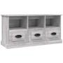 Mueble para TV madera contrachapada gris Sonoma 100x35x50 cm de vidaXL, Muebles TV - Ref: Foro24-816294, Precio: 78,18 €, Des...