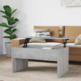 Mesa de centro madera de ingeniería gris Sonoma 80x50,5x41,5 cm en Mesas de centro | Comprar online en Foru.es