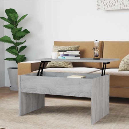 Mesa de centro madera de ingeniería gris Sonoma 80x50,5x41,5 cm en Mesas de centro | Comprar online en Foru.es