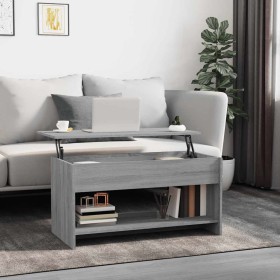 Mesa de centro madera de ingeniería gris Sonoma 102x50x52,5 cm en Mesas de centro | Comprar online en Foru.es