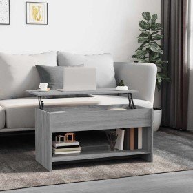 Mesa de centro madera de ingeniería gris Sonoma 102x50x52,5 cm en Mesas de centro | Comprar online en Foru.es