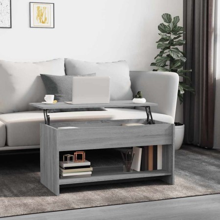 Mesa de centro madera de ingeniería gris Sonoma 102x50x52,5 cm en Mesas de centro | Comprar online en Foru.es
